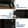 6 Drawer Dresser, Vintage Chest of Drawers with Bevel Design, Modern Dresser TV Stand for Bedroom, Living Room, Entryway and Closet - 4 of 4
