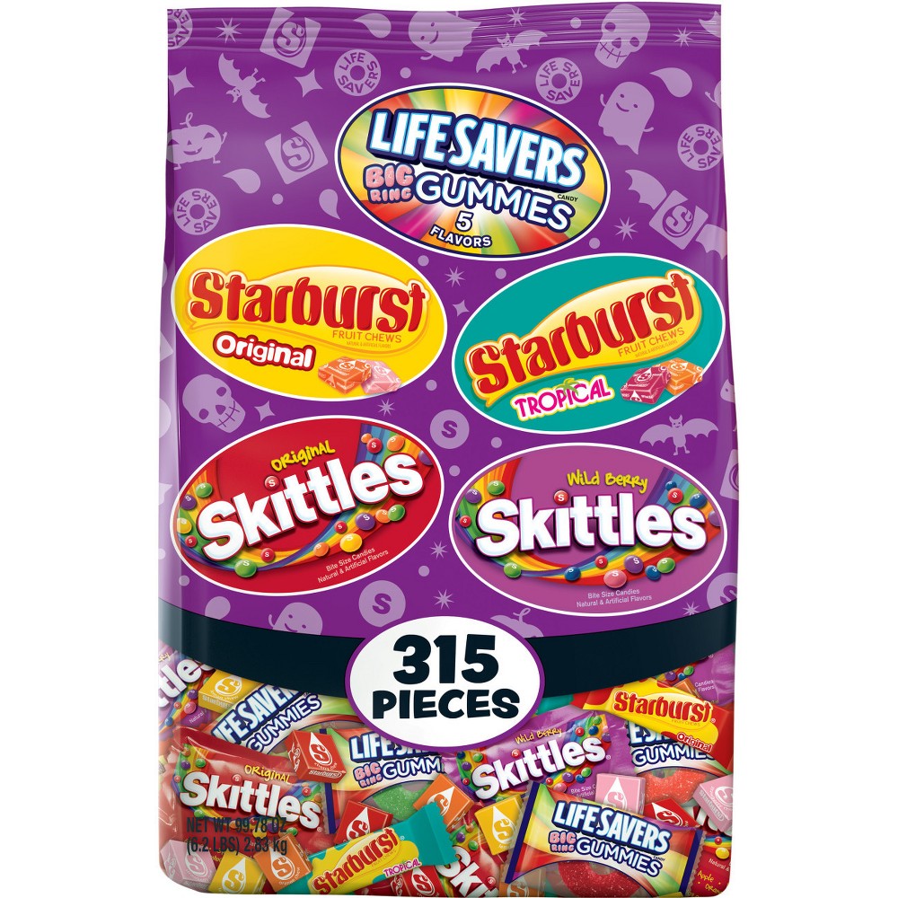 UPC 022000121943 product image for 99.78 Oz Skittles/Starburst/Life Saver Gummies 315 Ct | upcitemdb.com