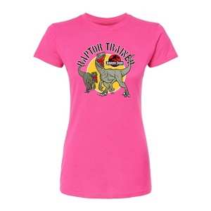 Women's - Jurassic World - Raptor Trainer Fitted Graphic T-Shirt - 1 of 3