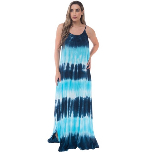 Riviera Striped Tie-Shoulder Sundress
