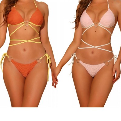 orange, pink