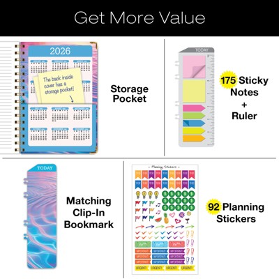 Global Printed Products Hardcover AY 2025-2026 Fashion Planner - 5.5"x8" (Summer Bliss)