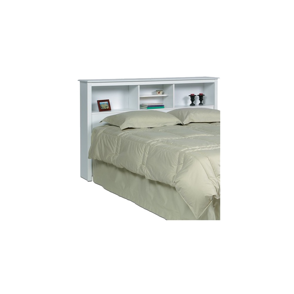 Prepac Sonoma Double/Queen Bookcase Headboard, White