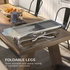 WELLFOR Stainless Steel Portable Charcoal Grill with Rack and Shelves 781093906638 Silver - 3 of 4