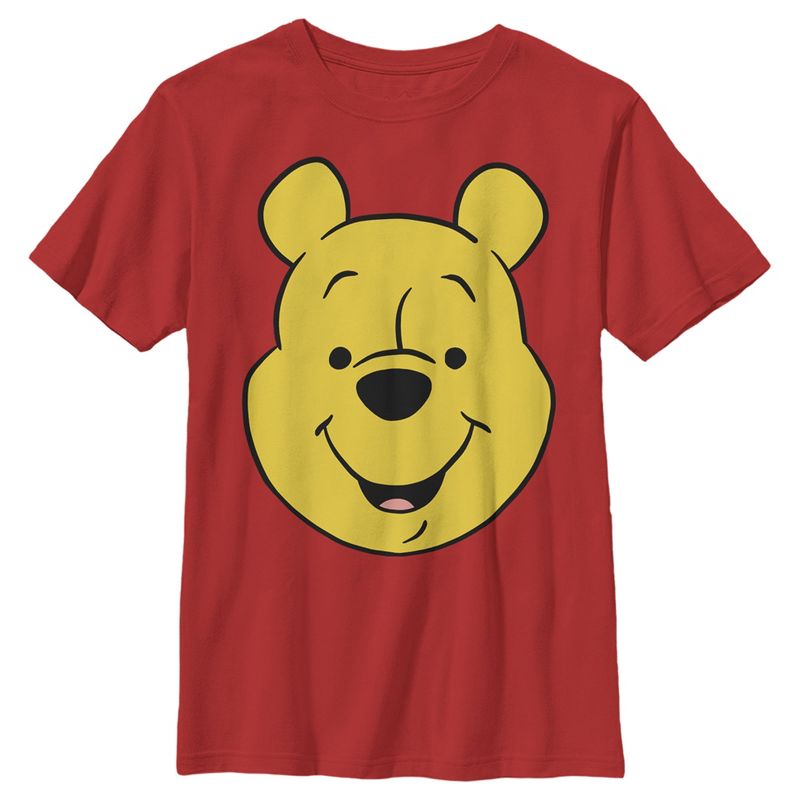 Boy's Winnie the Pooh Bear Big Face T-Shirt, 1 of 5