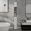 NicBex 71"Tall Slim Bathroom Storage Cabinet,Space Saving Freestanding Cabinet with 4 Cubbies,2 Doors&1 Drawer for Bathroom,Living Room,Bedroom,White - 4 of 4