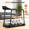 Foldable Walking Pad Treadmill for Seniors, Safe Stable Design with Long Handrail, Large LED Display, 300Lbs Weight Capacity - 3 of 4