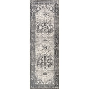 Nuloom Elisabeth Medallion Pet Friendly Machine Washable Area Rug - 1 of 4