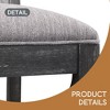 30.5 Inch Height Bar Stools set of 2, Rubber wood Frame,fabric Sponge cushion and Upholstered Barstools - Leovsnove - 4 of 4