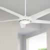 60" Minka Aire Raptor Flat White LED Ceiling Fan with Remote - 2 of 4