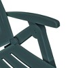vidaXL Sunlounger Green Plastic One Size Foldable Sun Lounger - 4 of 4