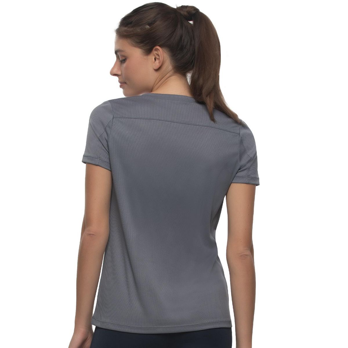 Women's Turbo Dry V-Neck Short Sleeve Tee - Moisture-Wicking, Breathable, Lightweight Mesh - Felina - thumbnail 5
