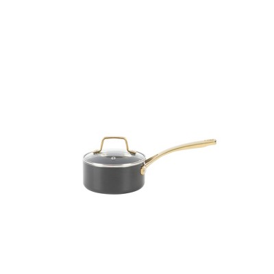 Martha Stewart 14-Piece Black and Gold Non-Stick Aluminum Cookware Set