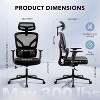 GustoWave Ergonomic Office Chair with Adjustable Lumbar Support, High-Back Mesh Desk Chair, Rolling Swivel Computer Task Chair for Home/Office - 2 of 4
