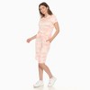Women's Soft Capri Pajama Lounge Set - White Mark - 2 of 4