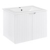 Andmakers 17.72 in. W x 23.62 in. D x 18.7 in. H Single Sink Bath Vanity with Recessed Handles with White Ceramic Top - 3 of 4