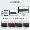 YOOCOZZ Chenille Upholstered Sofa with Skirt-edged Cushions and 2 Pillows - 2 of 4