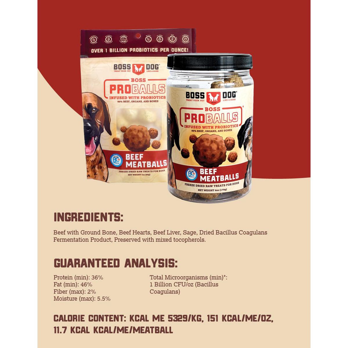 Boss Dog Proballs Treats w/ Probiotics - thumbnail 5
