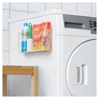 iDESIGN Plastic Wall Mount Organizer Rack Clear: Kitchen Cabinet Storage, Hand Wash, 11" W x 6.5" H x 3.5" D — фото 7