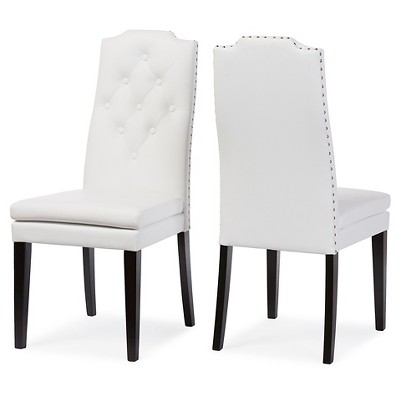 target faux leather dining chairs