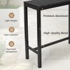 Arceso Outdoor Bar Table, 38inch Patio Bar Height Counter Table, Weather Resistant, Waterproof HDPS  Table for Hot Tub, Balcony, Yard - 4 of 4