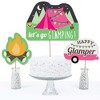 Big Dot of Happiness Let's Go Glamping - Camp Glamp Party or Birthday Party Centerpiece Sticks - Table Toppers - Set of 15 - 3 of 4