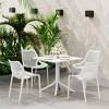 WestinTrends Playa 31.5" Square Plastic Outdoor Patio Dining Table for 4 - 2 of 4