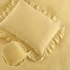 Ruffle Duvet Cover Farmhouse Shabby Vintage Ruffled Bedding Set - 2 of 4