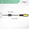 Unique Bargains Round Metal File High Carbon Steel Grip Handle Hand Files - 3 of 4