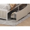 DOMETOUR Queen Platform Bed w/4 Drawers, Metal Frame, LED Lights, Charging Station, No Box Spring, Beige, Noise-Free, Easy Assembly - 4 of 4
