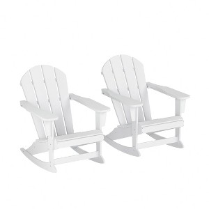 WestinTrends  Outdoor Patio Porch Rocking Adirondack Chair - 1 of 4