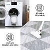 10x13 Washable Area Rug, Non-Slip, Non-Shedding Indoor, Trellis Print, Low Pile, Foldable for Bedroom, Living Room, Kids Room, Grey - 4 of 4