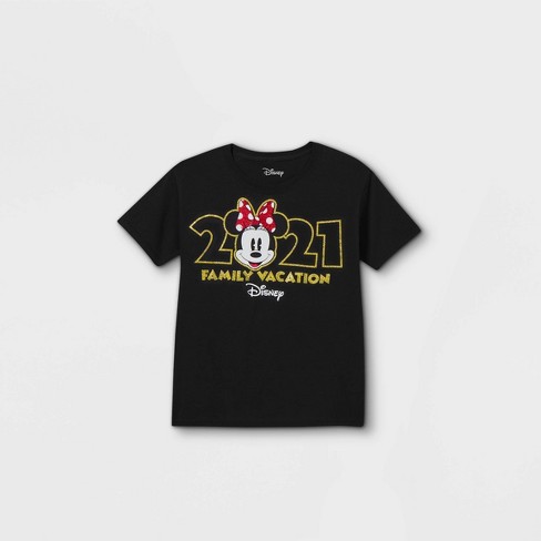 Girls Disney Minnie Mouse Family Vacation 21 Short Sleeve Graphic T Shirt Black Target