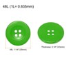 Unique Bargains Resin Snap Fastener Round Flat 4-Hole Sewing Buttons 10 Pcs - 2 of 4