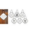 Manual Woodworkers and Weavers Quatrefoil Inspired Sayings Wall Sign Set of 6 Uplifting Quotes Rustic Decorative Plaques - 3 of 3
