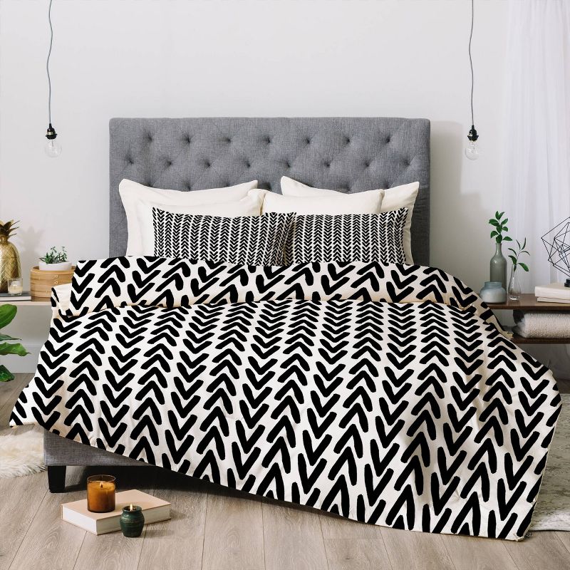 Allyson Johnson Bohemian Arrows Comforter Set Black  - Deny Designs, 3 of 8