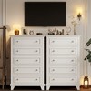 5 Drawer Dresser for Bedroom, Drawer of Chest with Metal Handles, TV Stand, Closet Organizers and Storage Clothes - 4 of 4