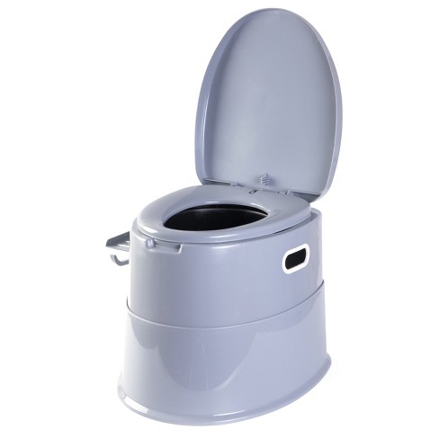 Costway 5.3 Gallon 20l Portable Travel Toilet Camping Rv Indoor Outdoor  Potty Commode : Target