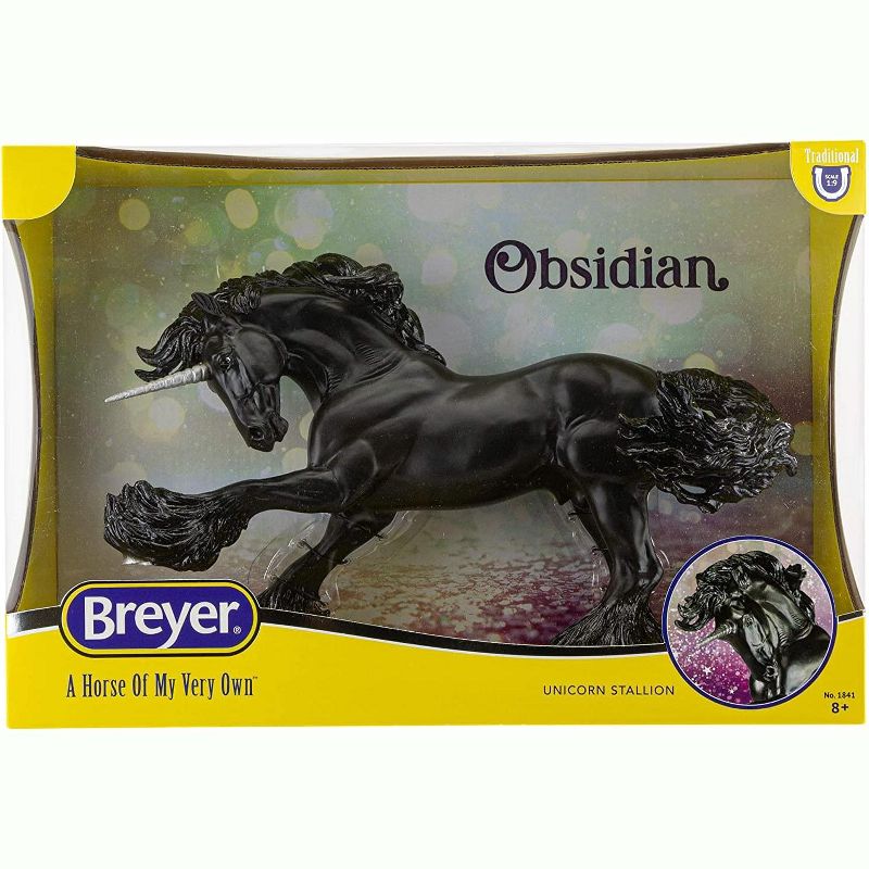 Breyer Animal Creations Breyer Traditional 1:9 Scale Model Horse | Obsidian Unicorn Stallion, 2 of 4