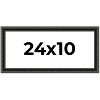 PosterPalooza | Panoramic Antique Black Picture Frame - UV Acrylic, Foam Board Backing, Hanging Hardware - 2 of 4
