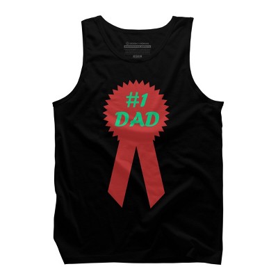 Men's Design By Humans #1 DAD Ribbon By Tank Top