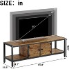 Jojoka Sturdy Wooden Entertainment Center with 2 Closed & 2 Open Shelves - 3 of 4
