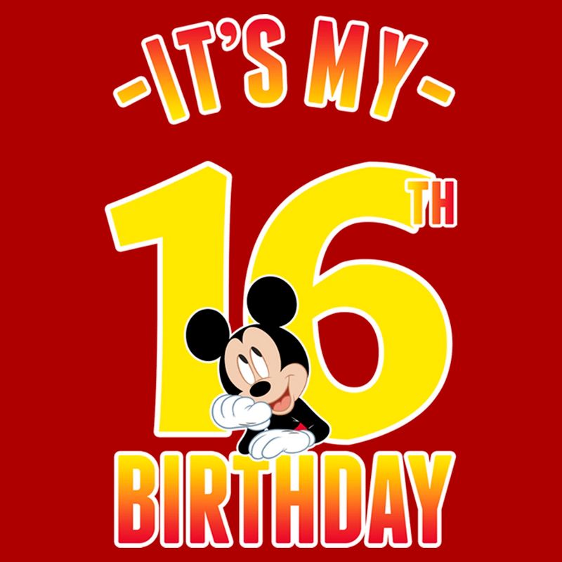 Men's Mickey & Friends It's My 16th Birthday T-Shirt, 2 of 6