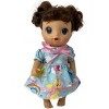 Doll Clothes Superstore  Handmade Pony Print Dress Fits 14 In. Baby Alive and Little Baby Dolls - 2 of 4