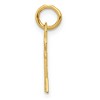 Black Bow Jewelry 14k Yellow Gold, Hannah Collection, Mini Initial A Shamrock Key Charm - 2 of 4