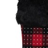 Northlight 21.5" Red and Black Plaid with Dots and Faux Fur Cuff Christmas Stocking - 4 of 4