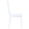 vidaXL Dining Chairs, 4 Pcs, White Solid Rubber Wood - 4 of 4