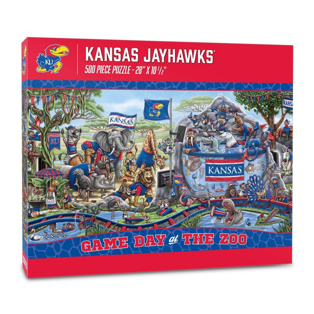 Photos - Jigsaw Puzzle / Mosaic NCAA Kansas Jayhawks Game Day at the Zoo 500pc Puzzle