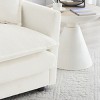 Modular Chenille Upholstered Accent Chair Set of 2,Living Room Comfy Side Chairs with Toss Pillow–The Pop Home - 2 of 4