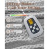 Heated Electric Throw Blanket, Waffle Electric Blanket with 6 Heat Settings & 4-Hour Auto-Off, Machine Washable, White - 2 of 2